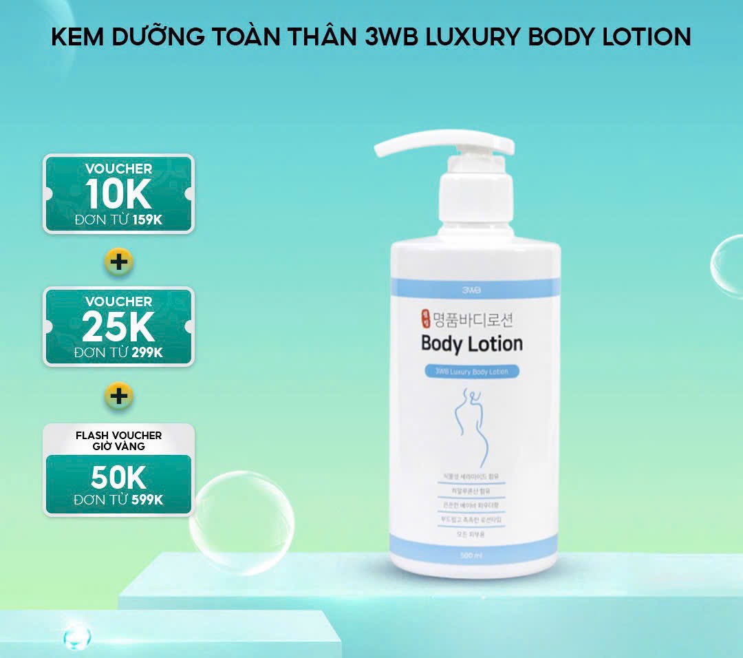 KEM DƯỠNG TOÀN THÂN 3WB LUXURY BODY LOTION KEM DƯỠNG TOÀN THÂN 3WB LUXURY BODY LOTION