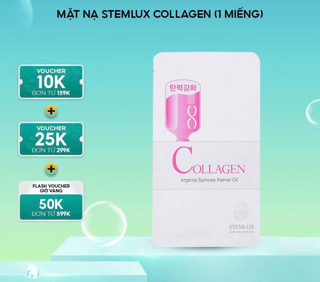 MẶT NẠ STEMLUX COLLAGEN (1 MIẾNG) MẶT NẠ STEMLUX COLLAGEN (1 MIẾNG)