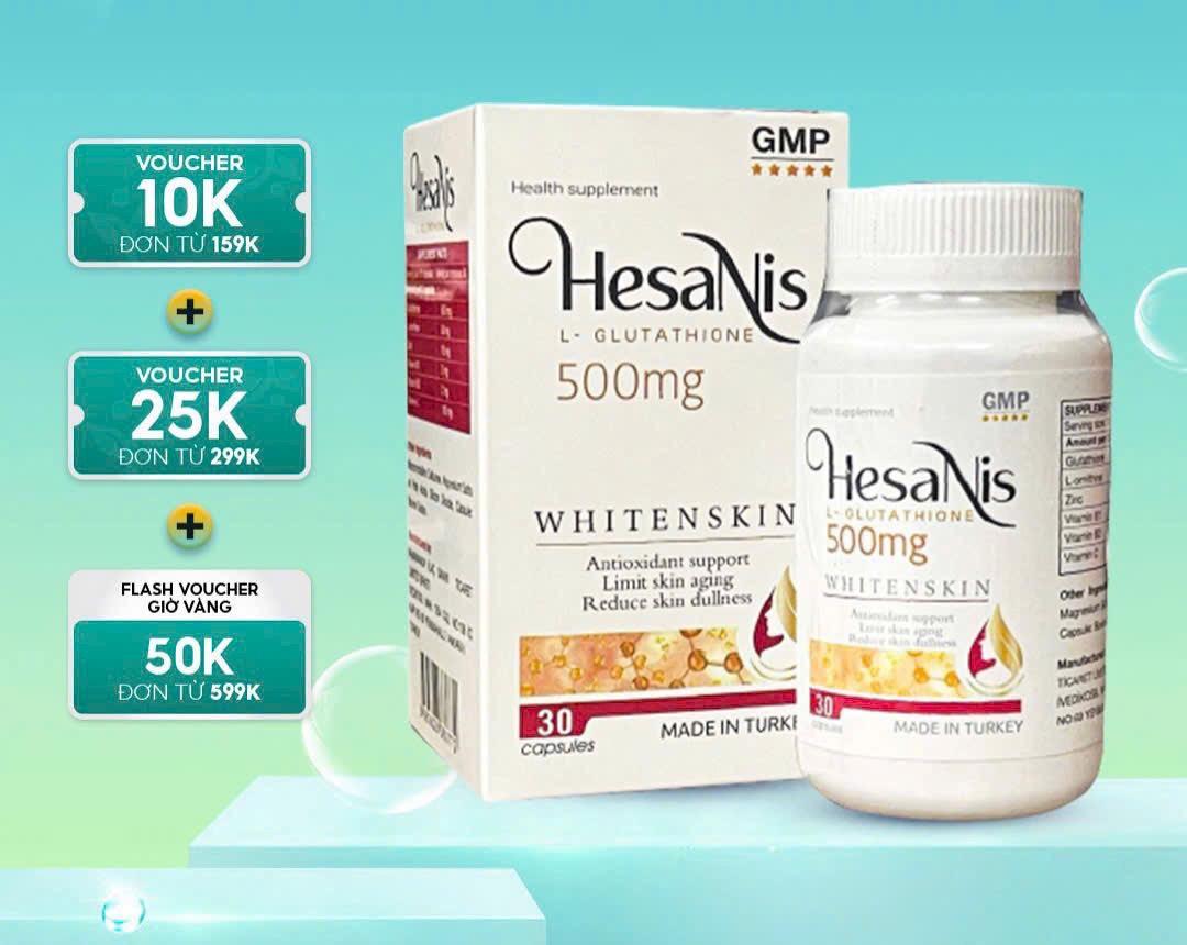 VIÊN UỐNG TRẮNG DA HesaNis VIÊN UỐNG TRẮNG DA HesaNis